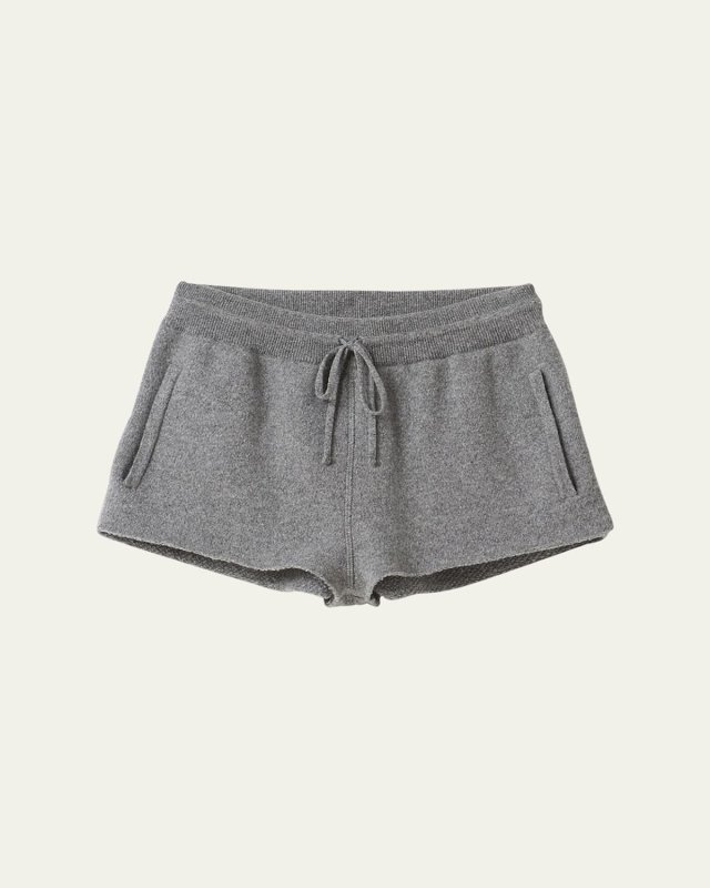 Logo Mini Shorts With Elastic Waistband And Tie